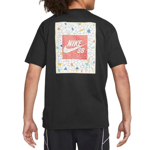Camiseta-Masculina-Nike-SB-Mosaic-Black-PRETO