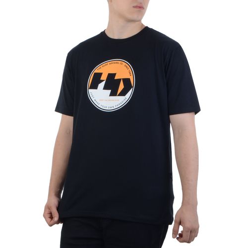 Camiseta-Masculina-HD-Round-Print-PRETO