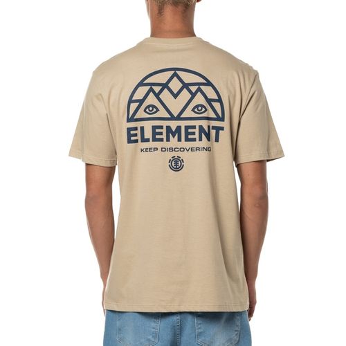 Camiseta-Masculina-Element-Disco-BEGE