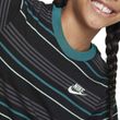 Camiseta-Juvenil-Nike-Sportswear-Tee-Listrada-Black-Geode-Teal-PRETO