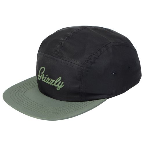 Bone-Masculino-Grizzly-Five-Panel-OG-Script-Camper-PRETO