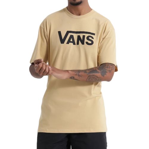 Camiseta-Masculina-Vans-Classic-Logo-BEGE