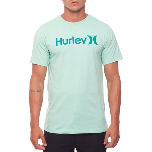 Camiseta-Masculina-Hurley-Silk-O-O-Solid-VERDE