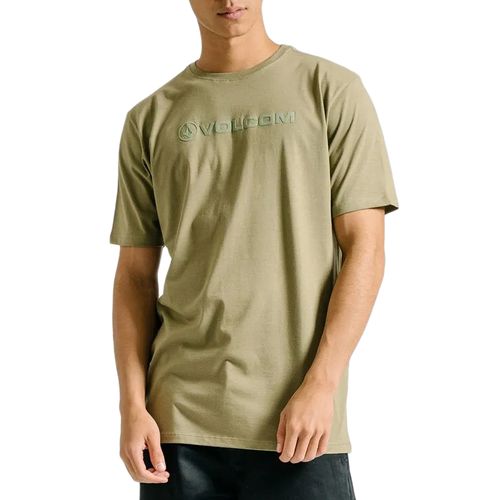 Camiseta-Masculina-Volcom-Regular-New-Style-VERDE