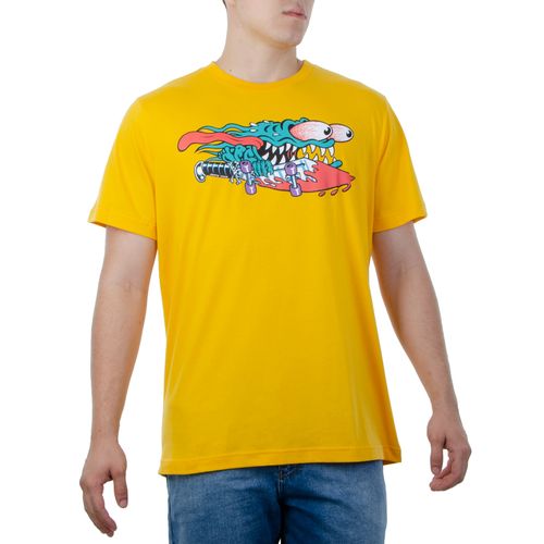 Camiseta-Masculina-Santa-Cruz-Meek-Slasher-Front-AMARELO