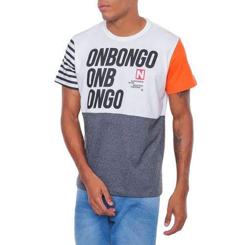 Camiseta-Masculina-Onbongo-Ports-CINZA