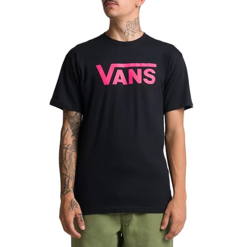 Camiseta-Masculina-Vans-Classic-Black-Pink-PRETO