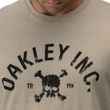 Camiseta-Masculina-Oakley-Inc-Skull-Tee-Rye-BEGE