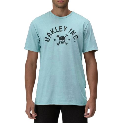 Camiseta-Masculina-Oakley-Inc-Skull-Tee-Stone-Wash-Blue-AZUL