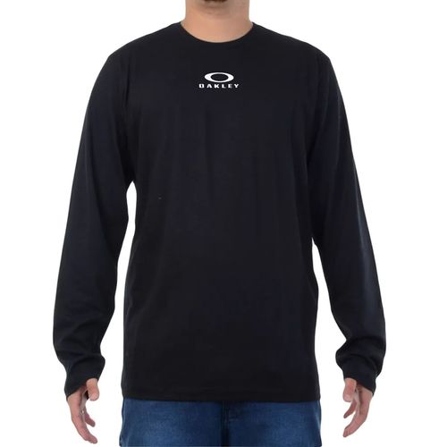 Camiseta-Manga-Longa-Masculina-Oakley-Mini-Ellipse-Logo-Tee-PRETO