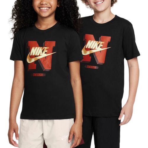 Camiseta-Infantil-Nike-Sportswear-Futura-PRETO