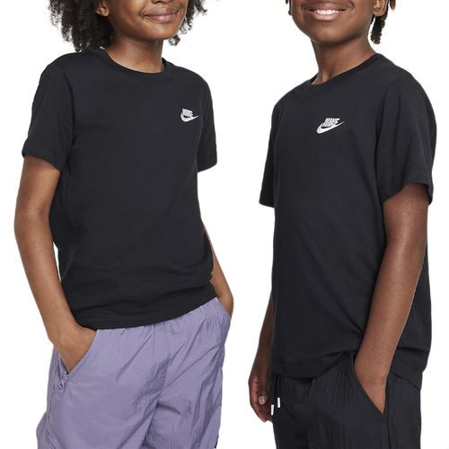 Camiseta-Infantil-Nike-Sportswear-Older-Kids-Black-PRETO