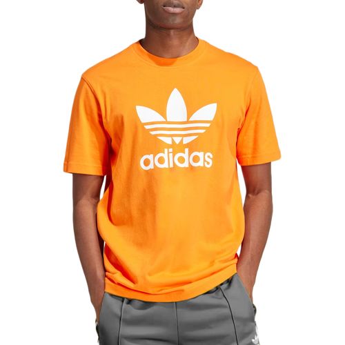 Camiseta-Masculina-Adidas-Trefoil-Laranja