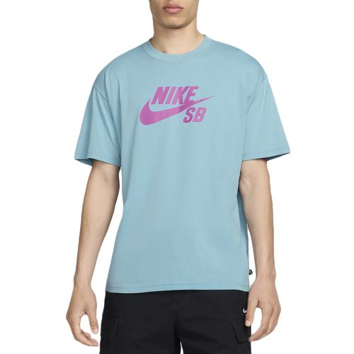 Camiseta-Masculina-Nike-SB-Turquesa-Denim-AZUL