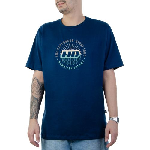 Camiseta-Masculina-HD-Waves-MARINHO