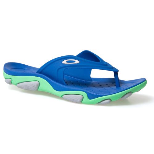 Chinelo-Masculino-Oakley-Titan-Azul-e-Verde-AZUL