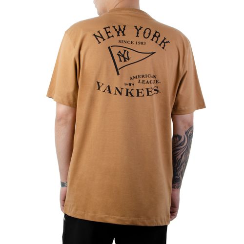 Camiseta-Masculina-New-Era-MLB-Yankees-Vintage-Class-MARROM