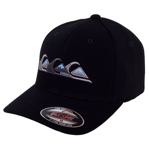 Bone-Masculino-Quiksilver-Flexfit-Emb-Three-Logo-PRETO