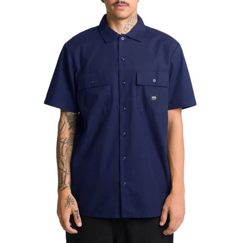 Camisa-Masculina-Vans-Smith-II-Warm-Weather-Dress-Blues-MARINHO