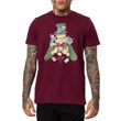 Camiseta-Masculina-Okdok-Artistic-Mad-Hatter-VINHO