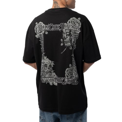 Camiseta-Masculina-MCD-Caligraffitti-Roses-PRETO