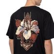 Camiseta-Masculina-MCD-Darklands-Hibisco-PRETO