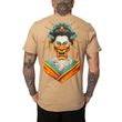 Camiseta-Masculina-Okdok-Artistic-Gueixa-BEGE